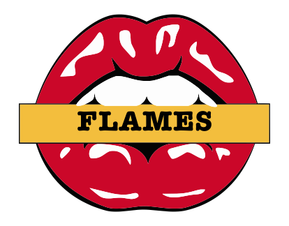 Calgary Flames Lips Logo iron on paper